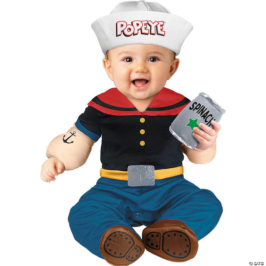 Toddler Popeye The Sailor™ Popeye Jumpsuit Costume - 18-24 Months