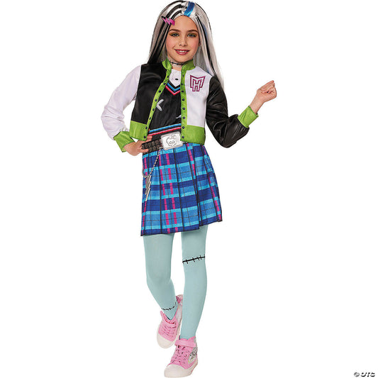 Kids Monster High™ Multicolored Frankie Stein Costume - Large 10-12