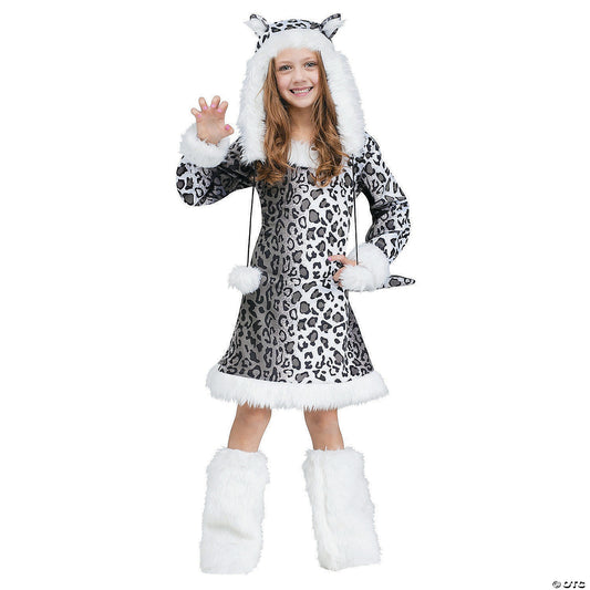 Girl's Snow Leopard Costume - Medium