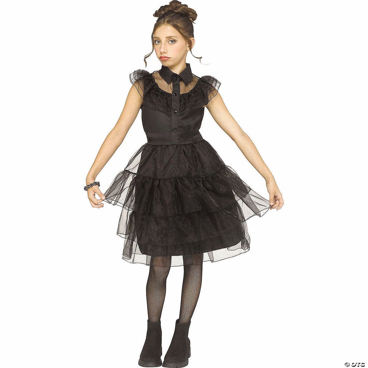 Girl’s Black Polyester Gothic Beauty Costume - Extra Large 14-16