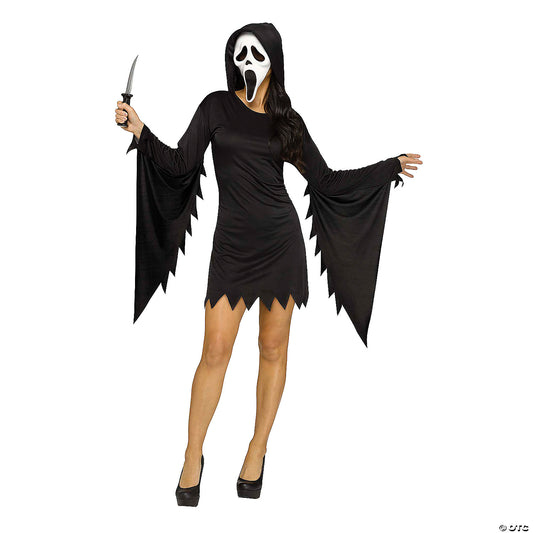 Adults Ghost Face Glamour Costume - Small/Medium