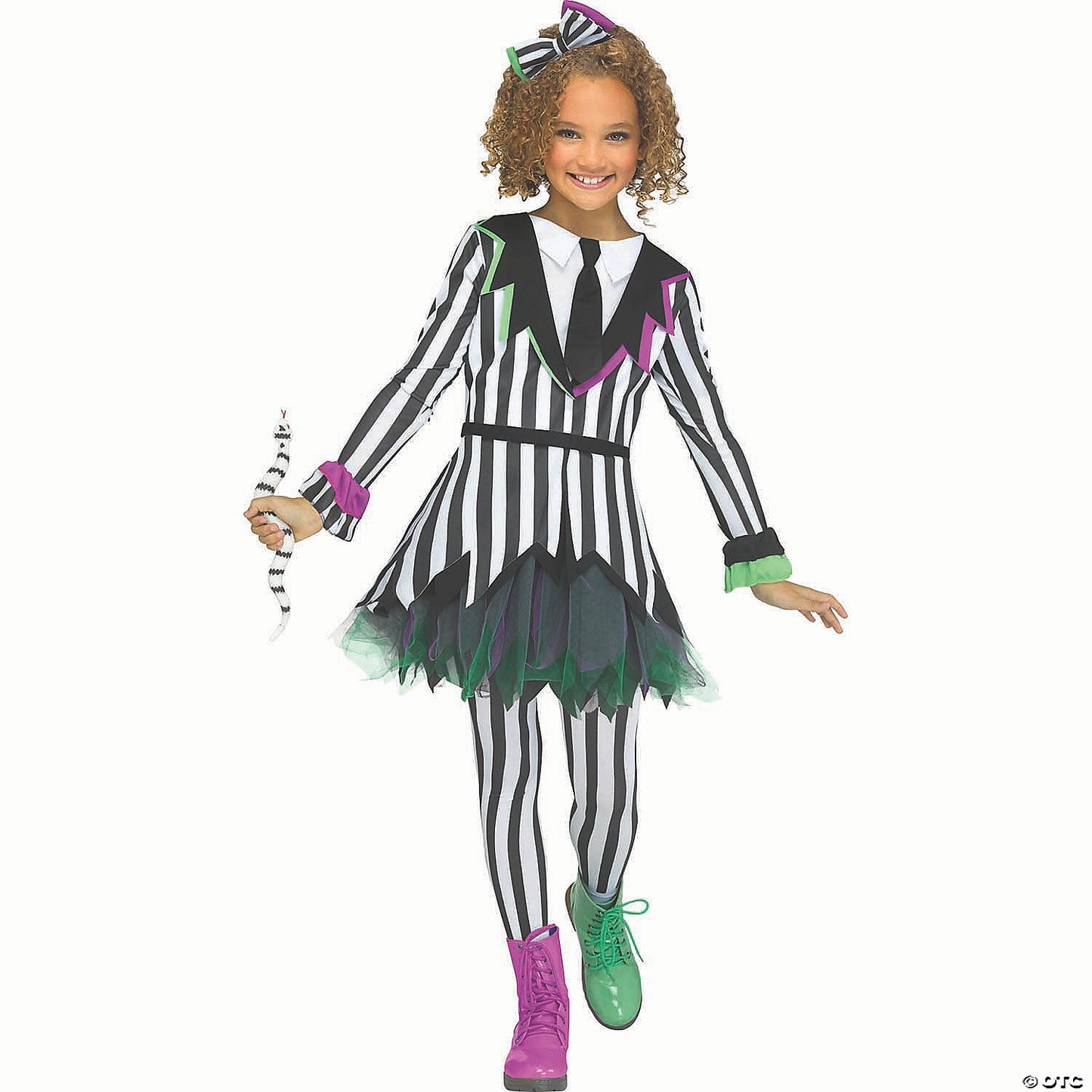 Girls Multicolored Polyester Silly Spirit Costume - Large 12-14