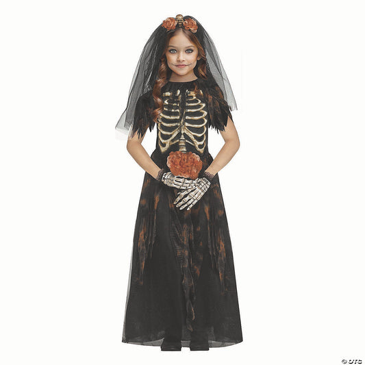 Girl’s Bones Bride Halloween Costume - Medium 8-10