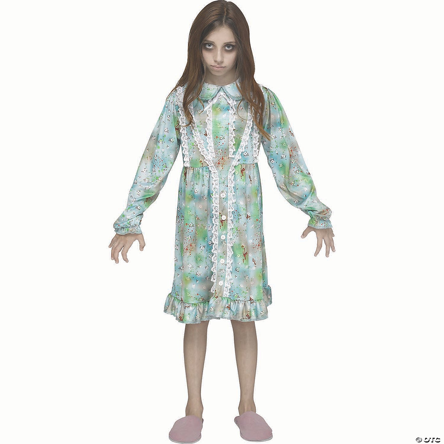 Girl’s Multicolored Polyester Nightmare Nightgown Costume - Large 12-14