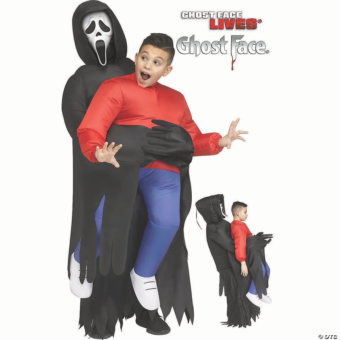 Kids Ghost Face™ Inflatable Piggyback Costume - One Size