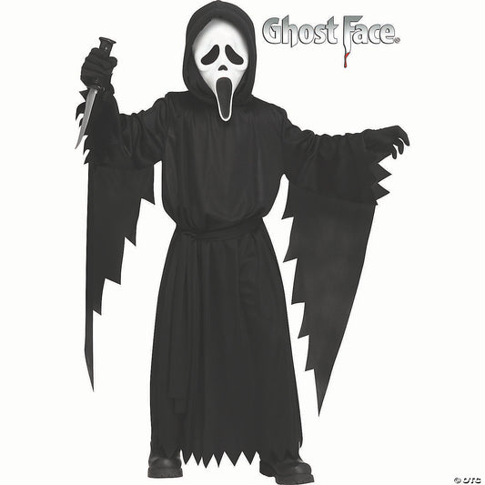 Toddler Ghost Face® Black Polyester Robe With Mask Costume - Large 3t-4t