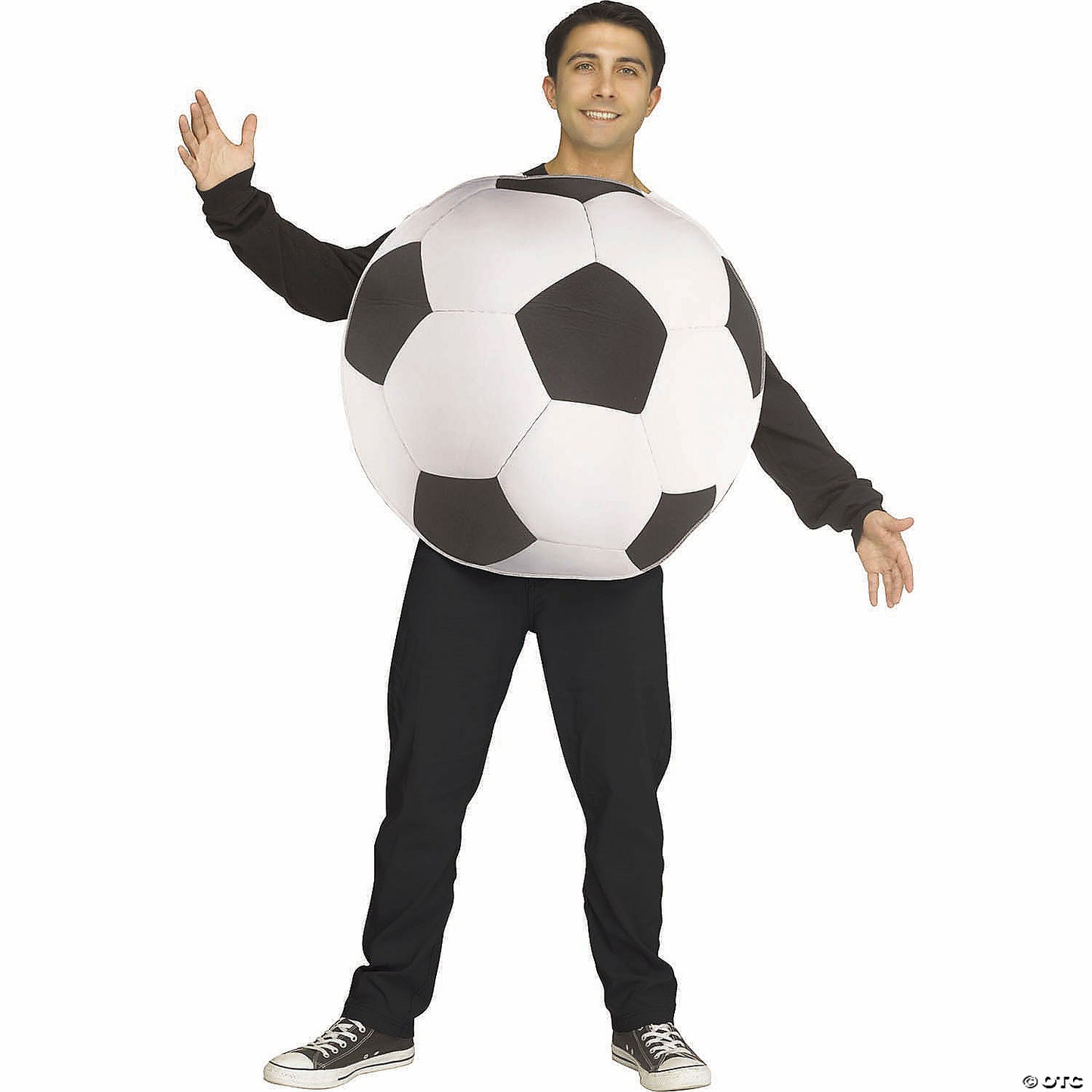 Adults Soccer Ball Sport Ball Polyester Tunic Costume - One Size