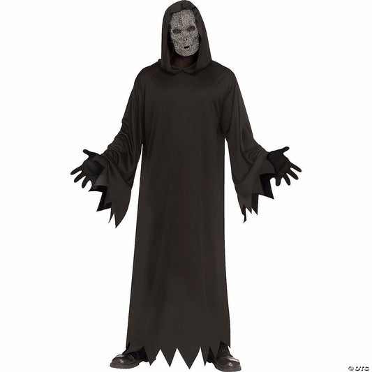 Adults Black Rhinestone Reaper Costume Standard Size