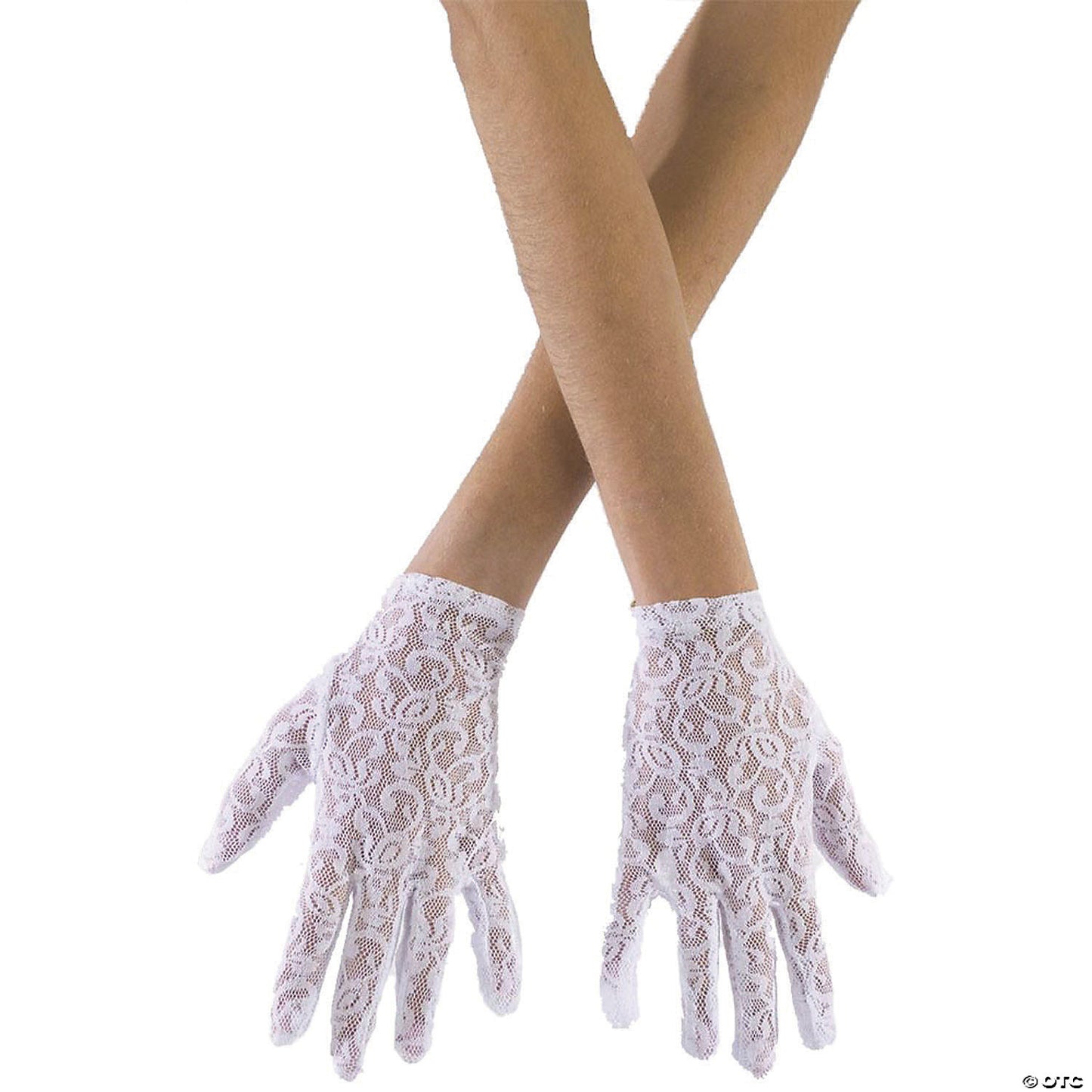 White Lace Gloves