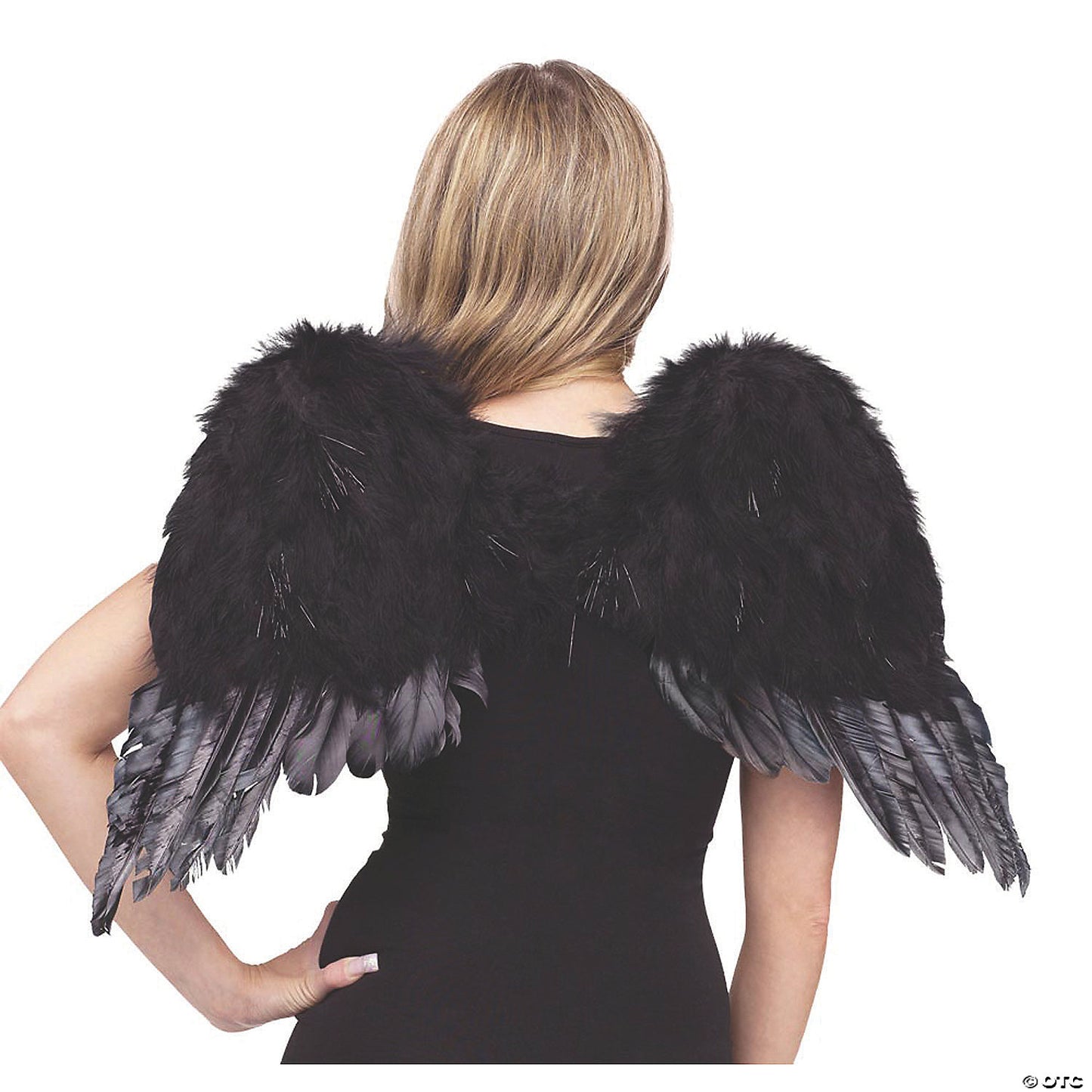 Kids Black Feather Angel Wings