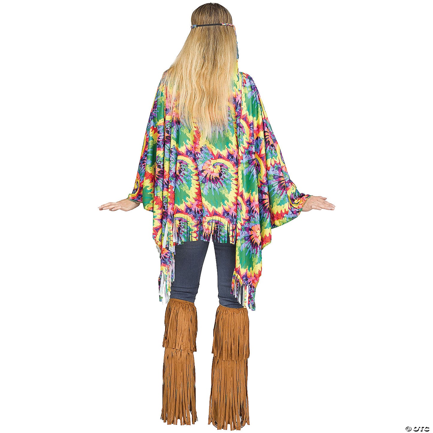 Adult Tie Dye Hippie Poncho