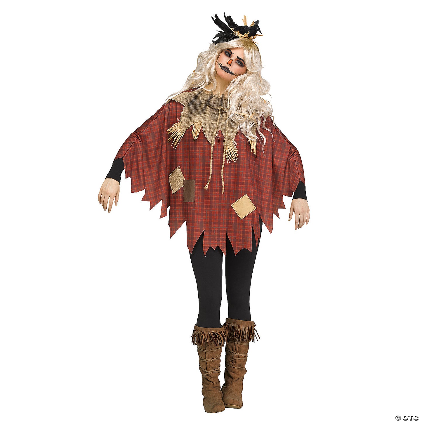 Adult Scary Crow Poncho