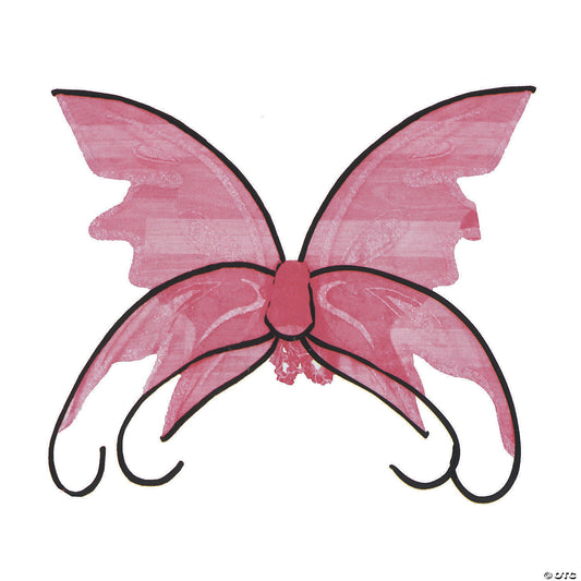 Pink Butterfly Wings with Curls