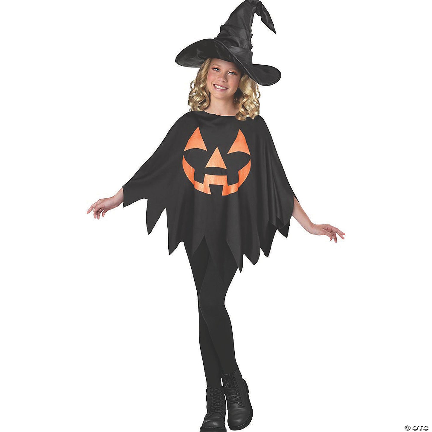 Jack O Lantern Child Poncho