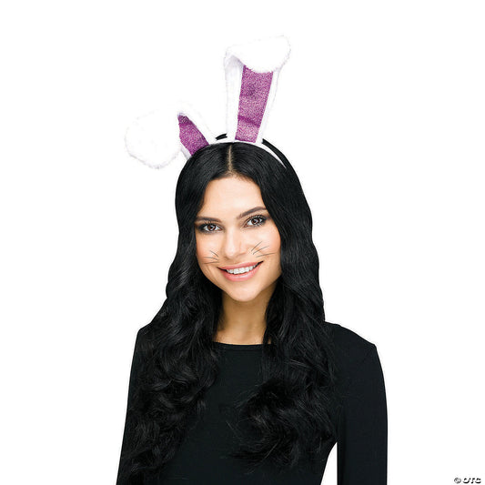 Adults Bunny Headband - White