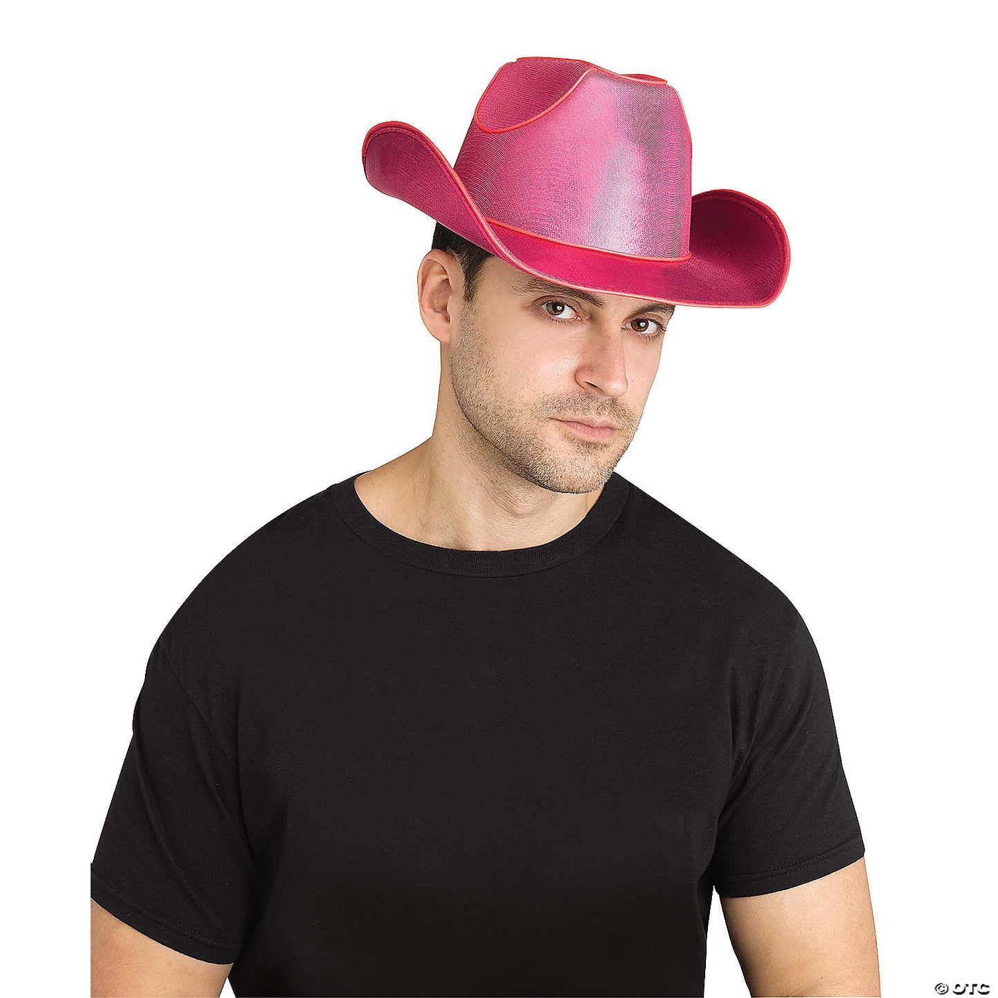 Adults Light-Up Pink Cowhand Hat