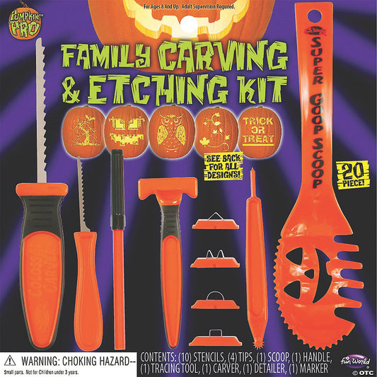 Pumpkin Carving Set With Etching Kit