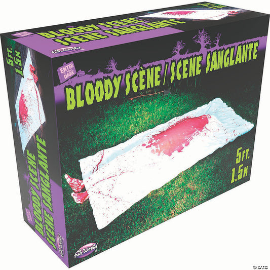 Complete Bloody Murder Scene Kit Halloween Decoration