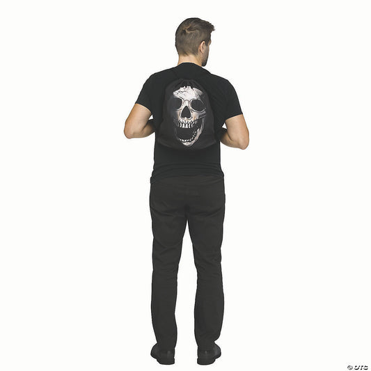 16 1/2" Skull Drawstring Backpack Accessory