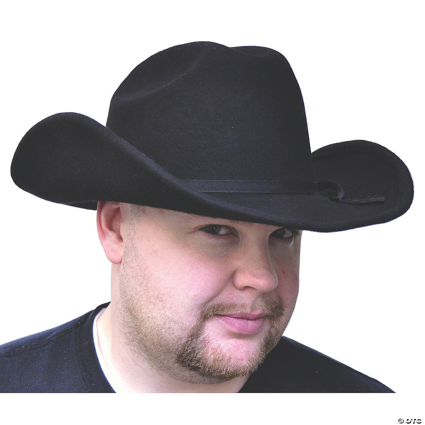 Adults Black Felt Cowboy Hat - Small