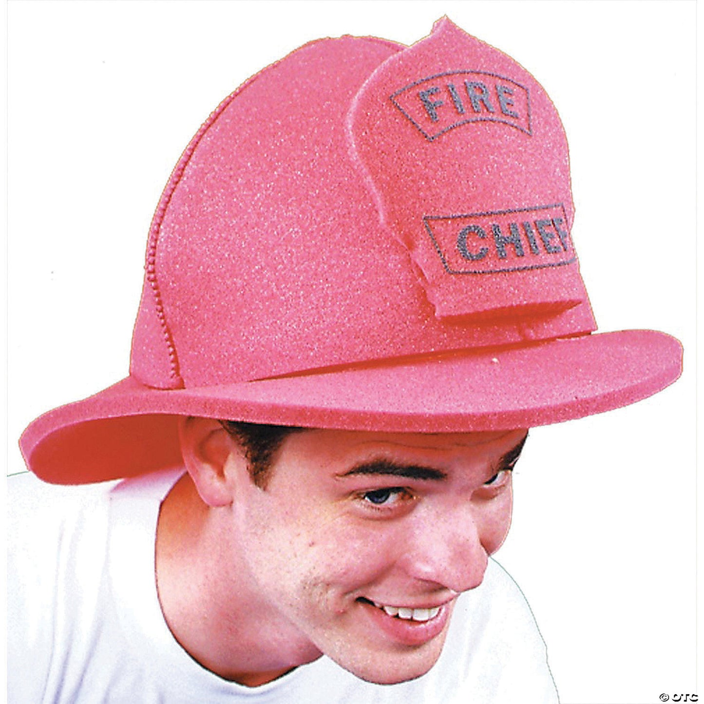 Adults Red Foam Fire Chief Hat