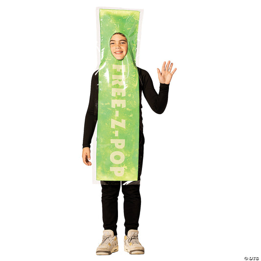 Kids Green Free-z-pop Ice Costume - Medium 7-10