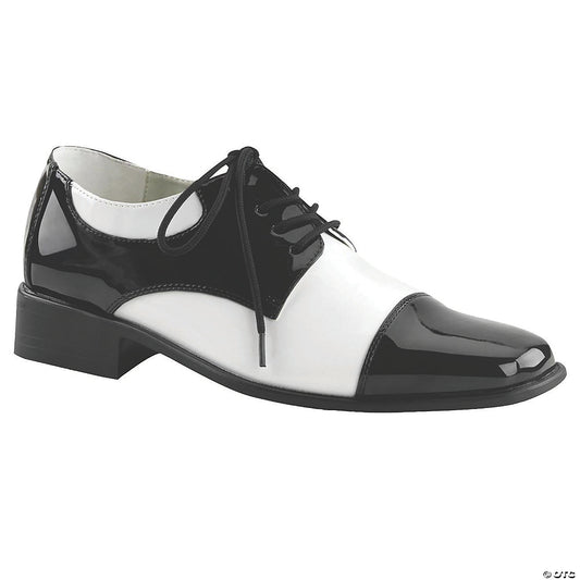 Men's Black & White Oxford Shoes - Size 12-13