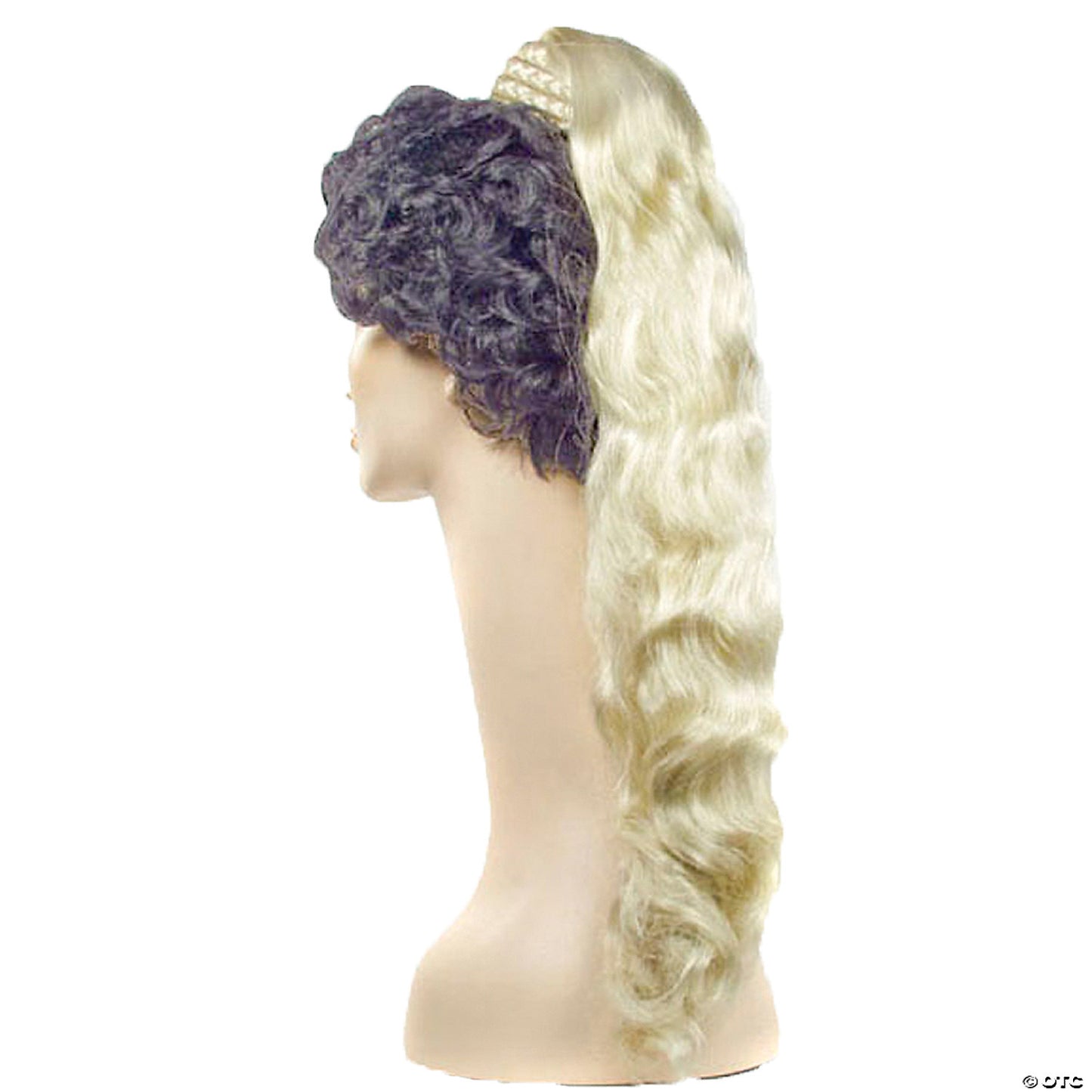 30" Genie Ponytail with Braided Base Headpiece - Light Gold Blonde 24