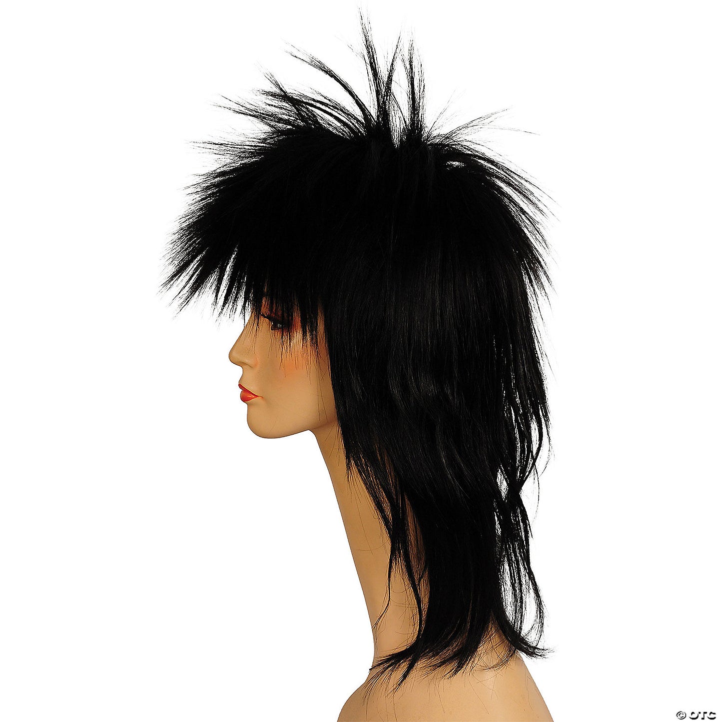 Adult Punk Fright Wig Black 1