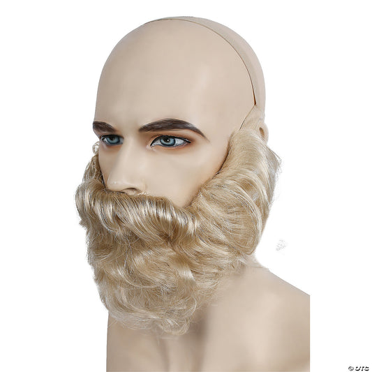 Adults Brown & Grey Bargain Biblical Beard with Mustache