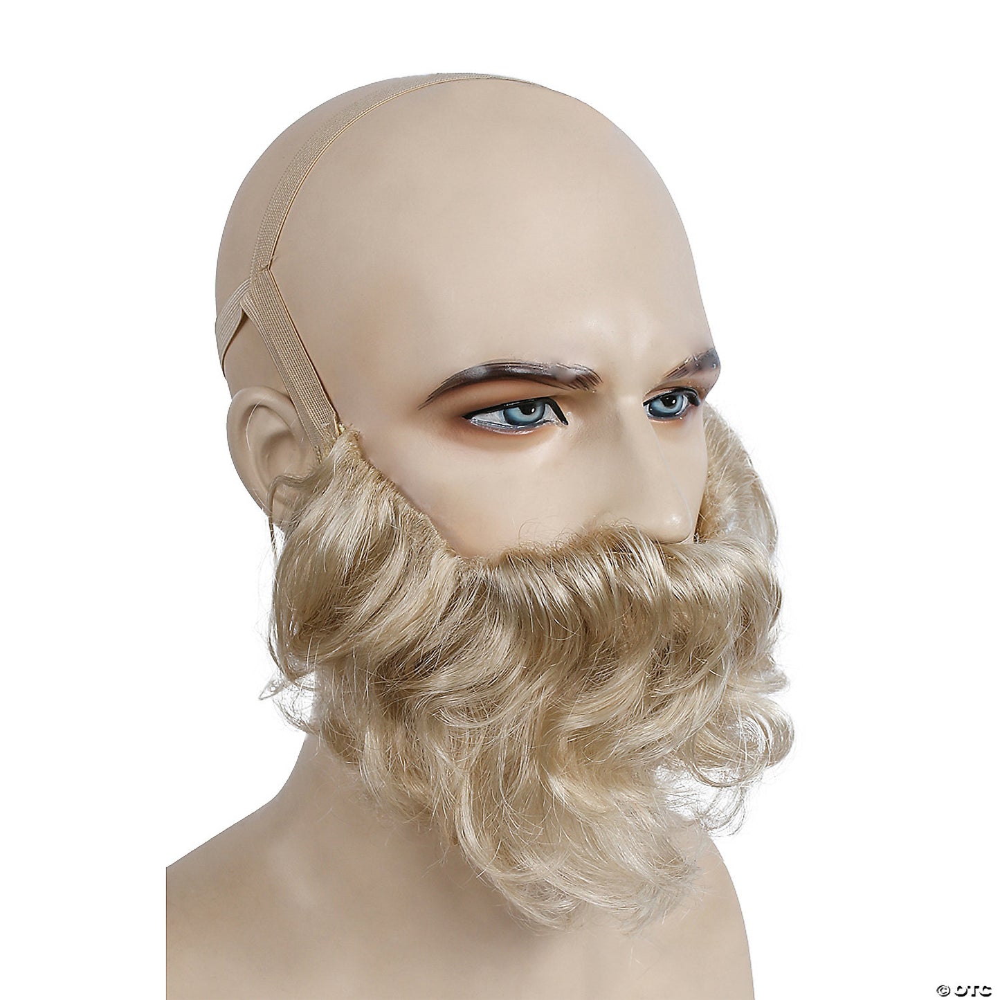 Adults Brown & Grey Bargain Biblical Beard with Mustache