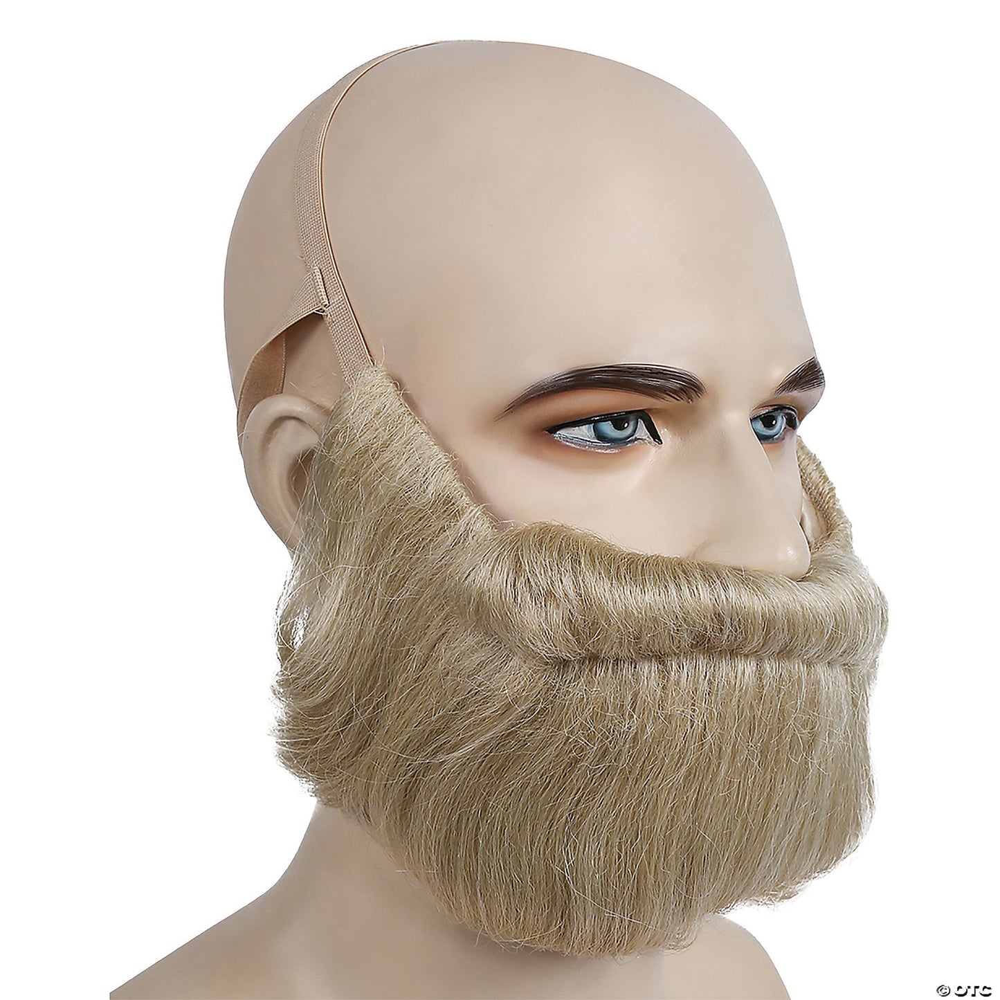 Adults Brown & Grey Bargain Biblical Beard with Mustache