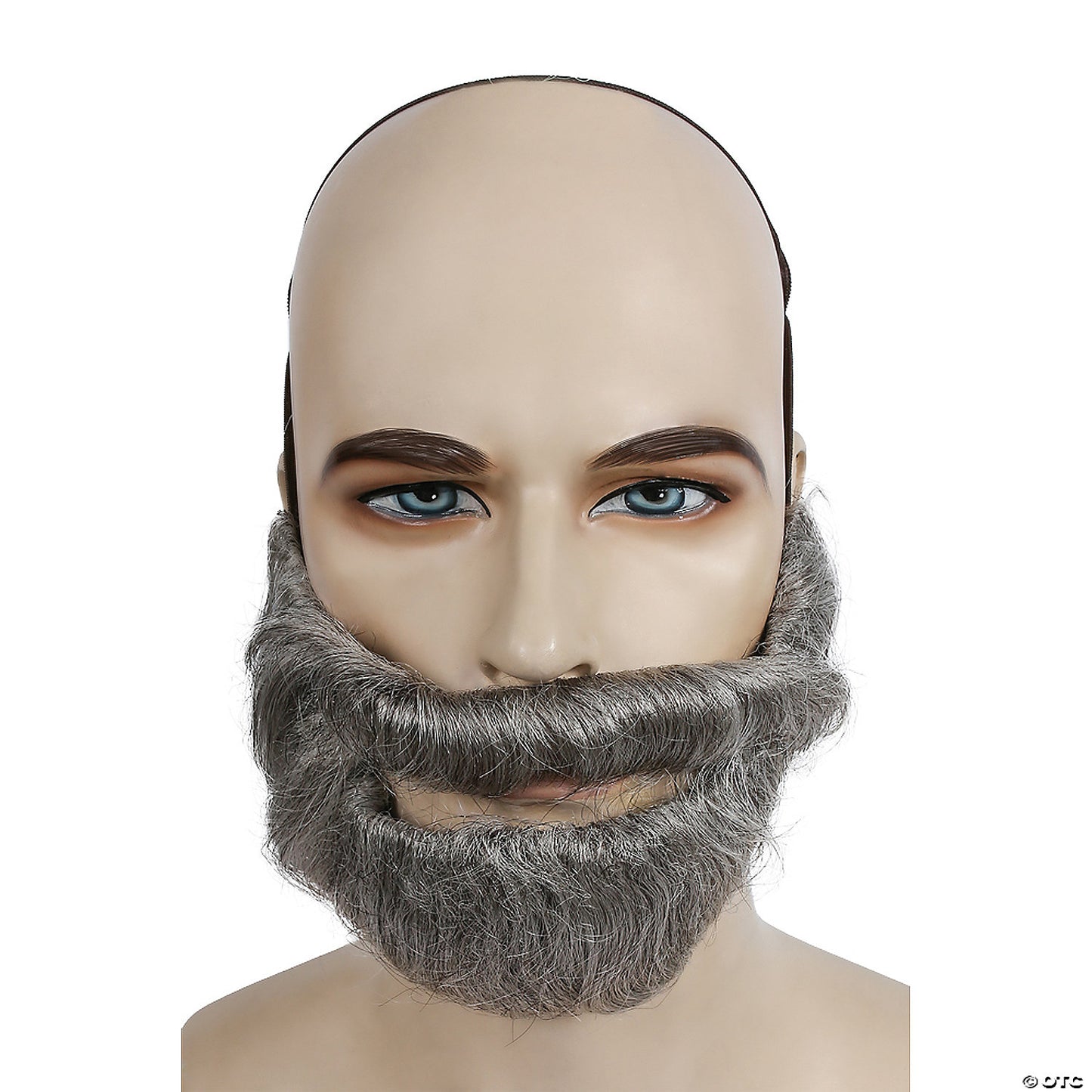 Adults Brown & Grey Bargain Biblical Beard with Mustache