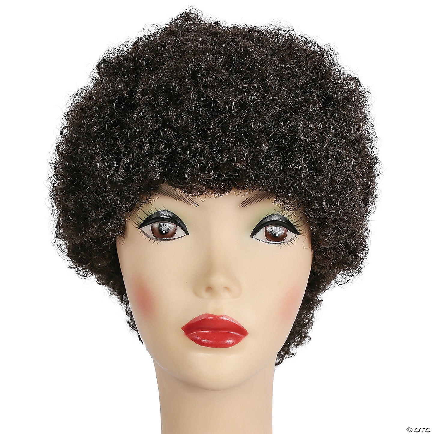 Adults Black Short Afro Wig