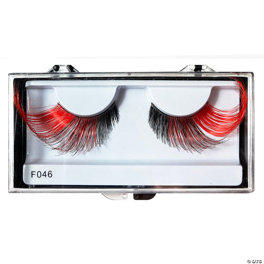 Eyelashes Flare Red Black