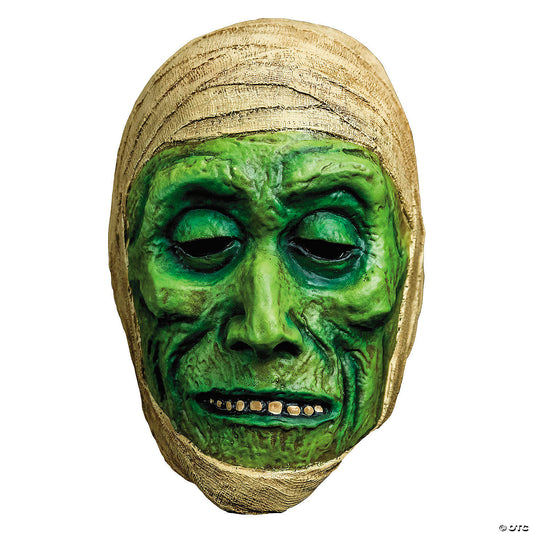 Chamber Of Horrors™ Green Latex Mummy Mask - One Size