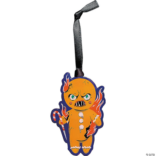 Krampus - Gingerbread Metal Ornament