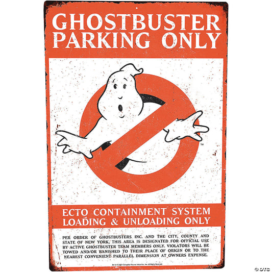 Ghostbusters™ Ghostbuster Parking Only Metal Sign