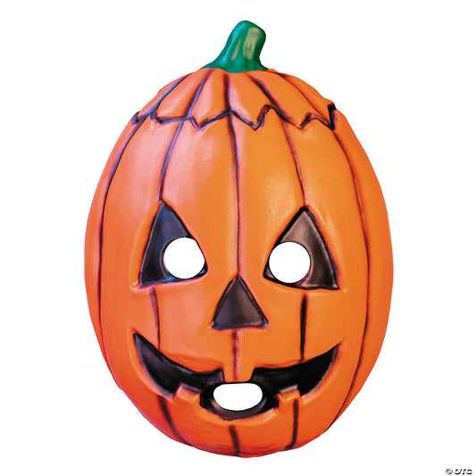 Adults Don Post Studios™ Orange Pumpkin Face Injection Molded Plastic Mask - One Size