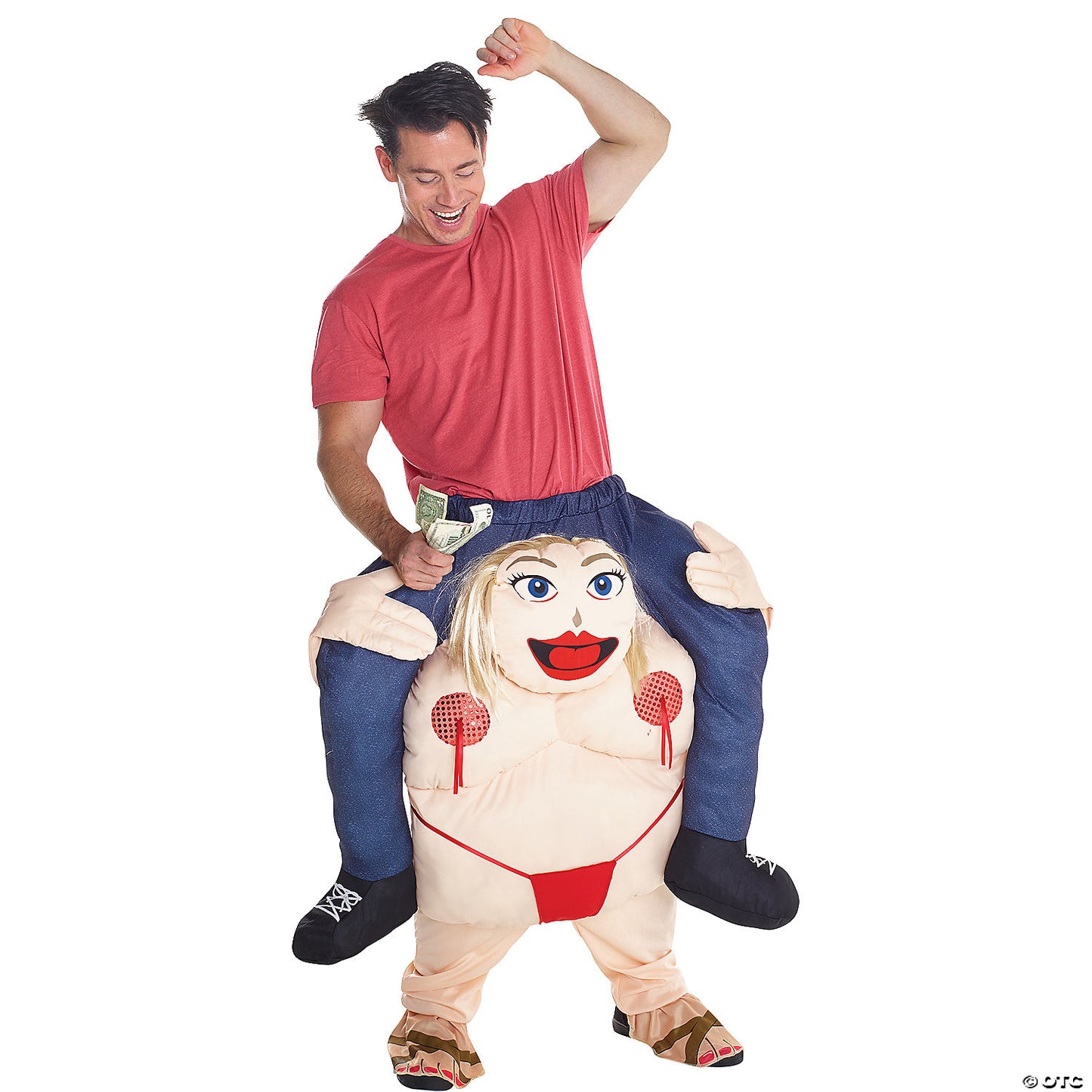 Adult Fat Stripper Piggyback Costume