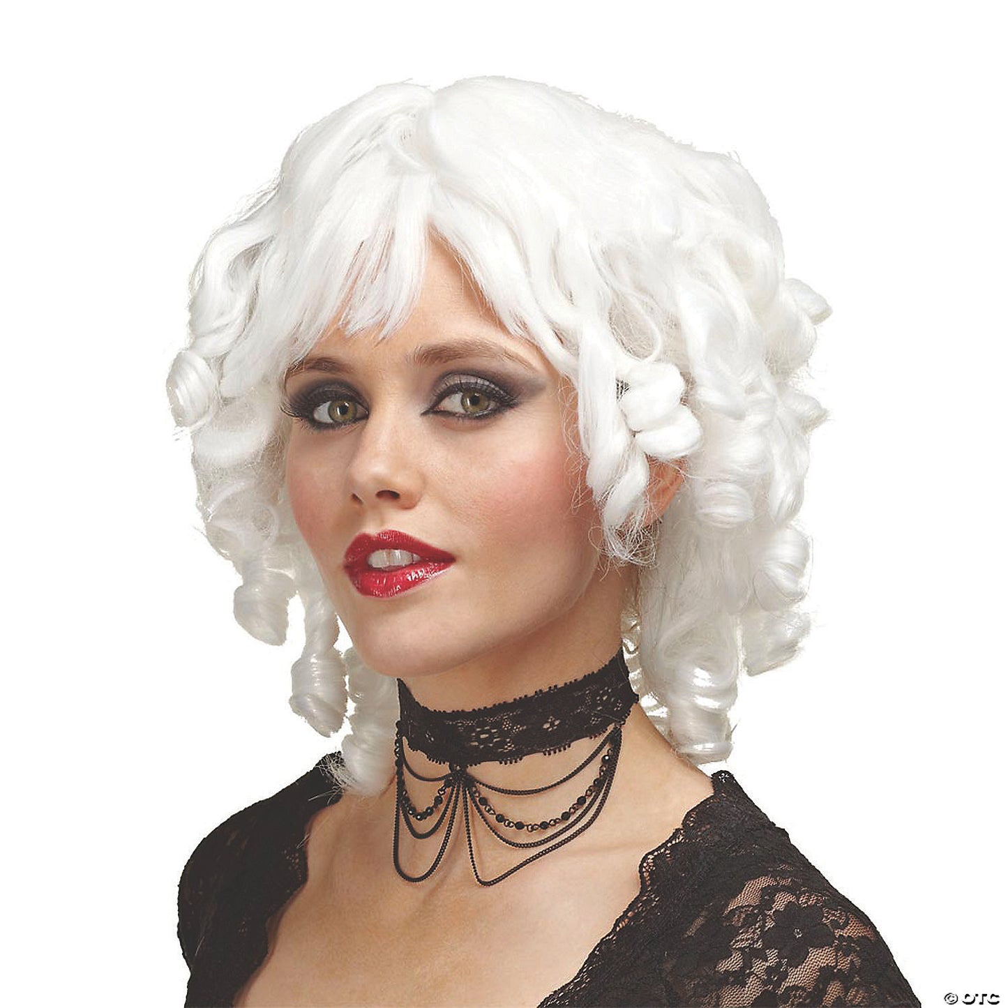 Adults Black Curly Short Wig