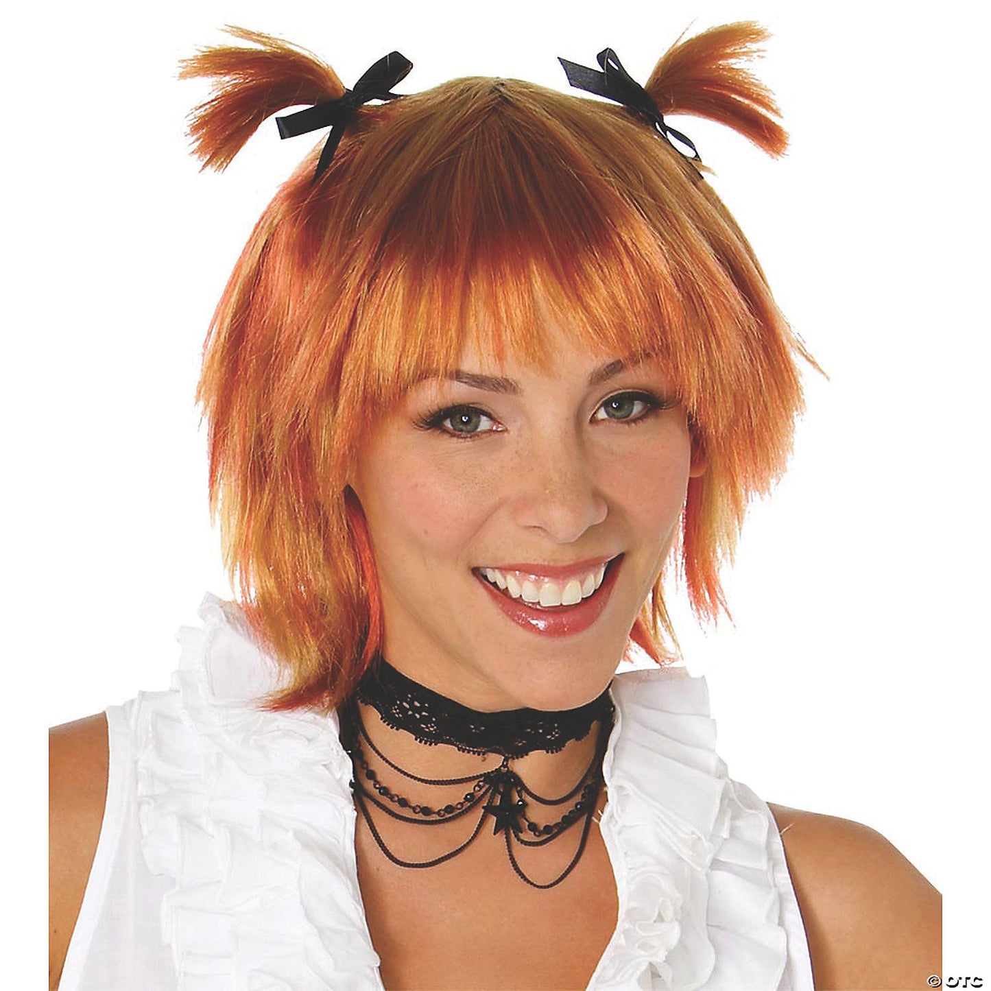 Adults Light Brown Short Ponytails Wig