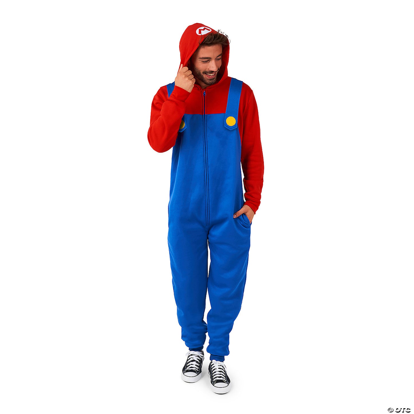 Men's Mario™ Onesie Costume - Extra Large 44-46