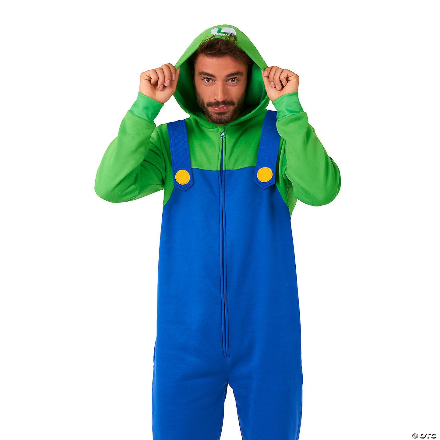 Men's Luigi™ Onesie Costume - Large 42-44