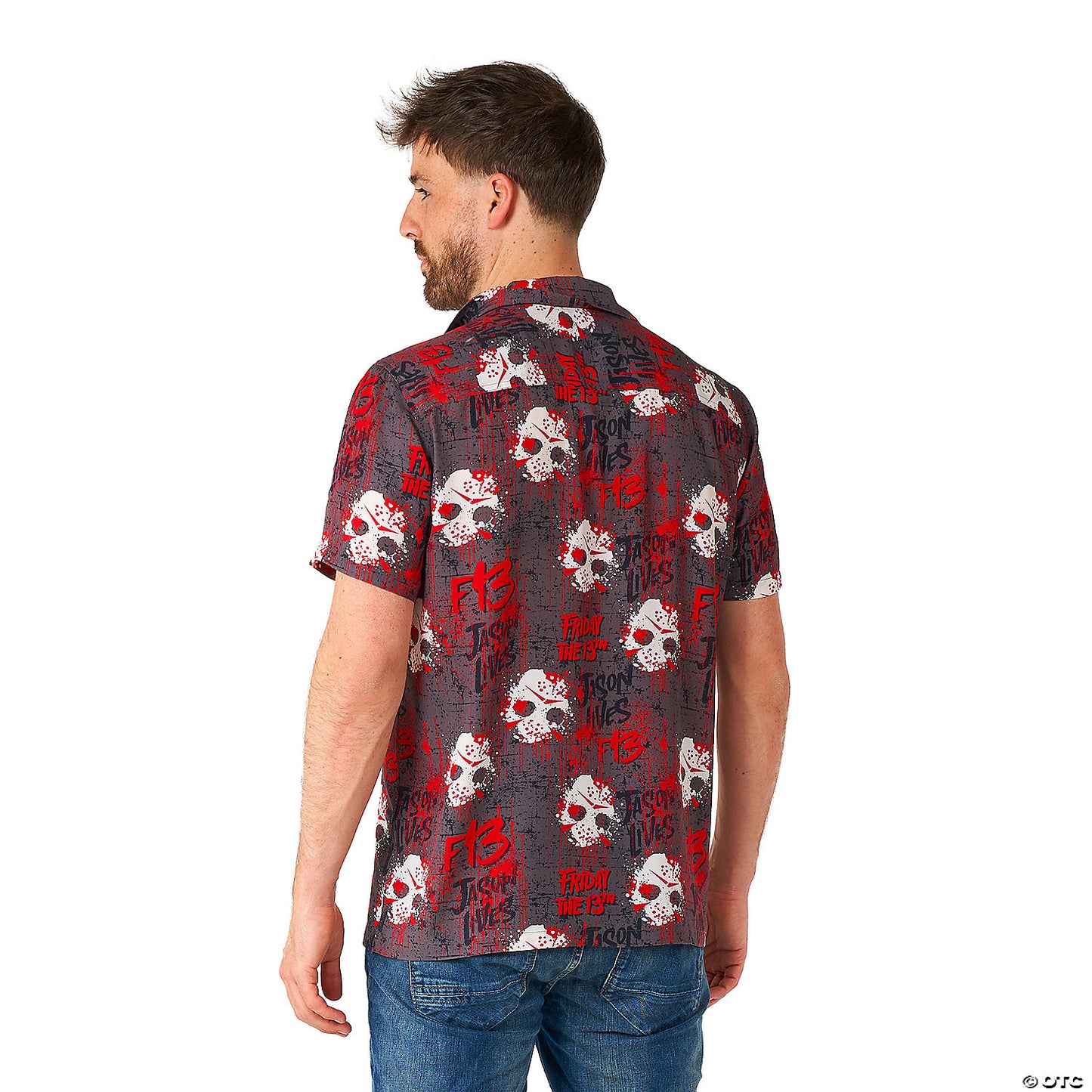 Men's Friday The 13th™ Short Sleeve Shirt - Large 44-46