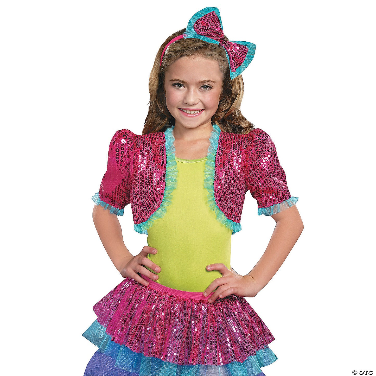 Girl’s Turquoise Dance Craze Bolero Costume - Small/Medium