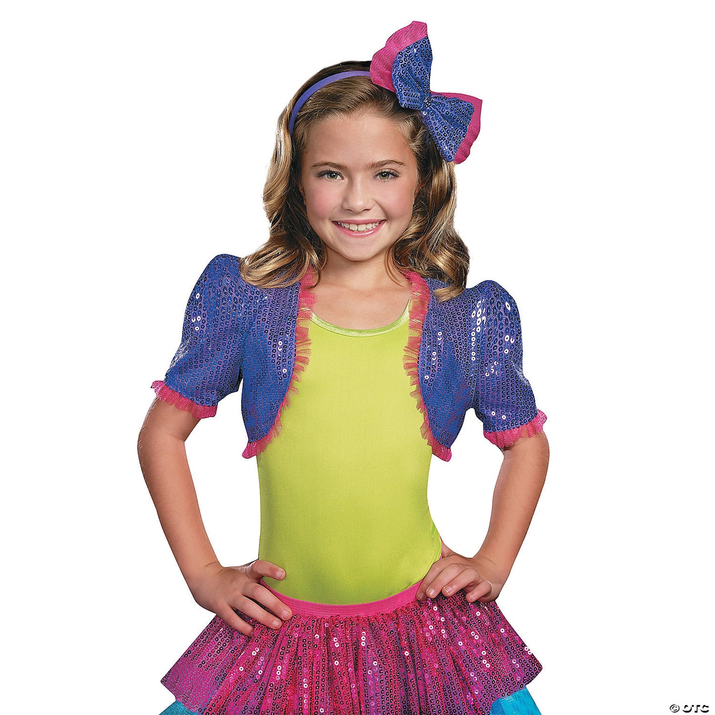 Girl’s Turquoise Dance Craze Bolero Costume - Small/Medium