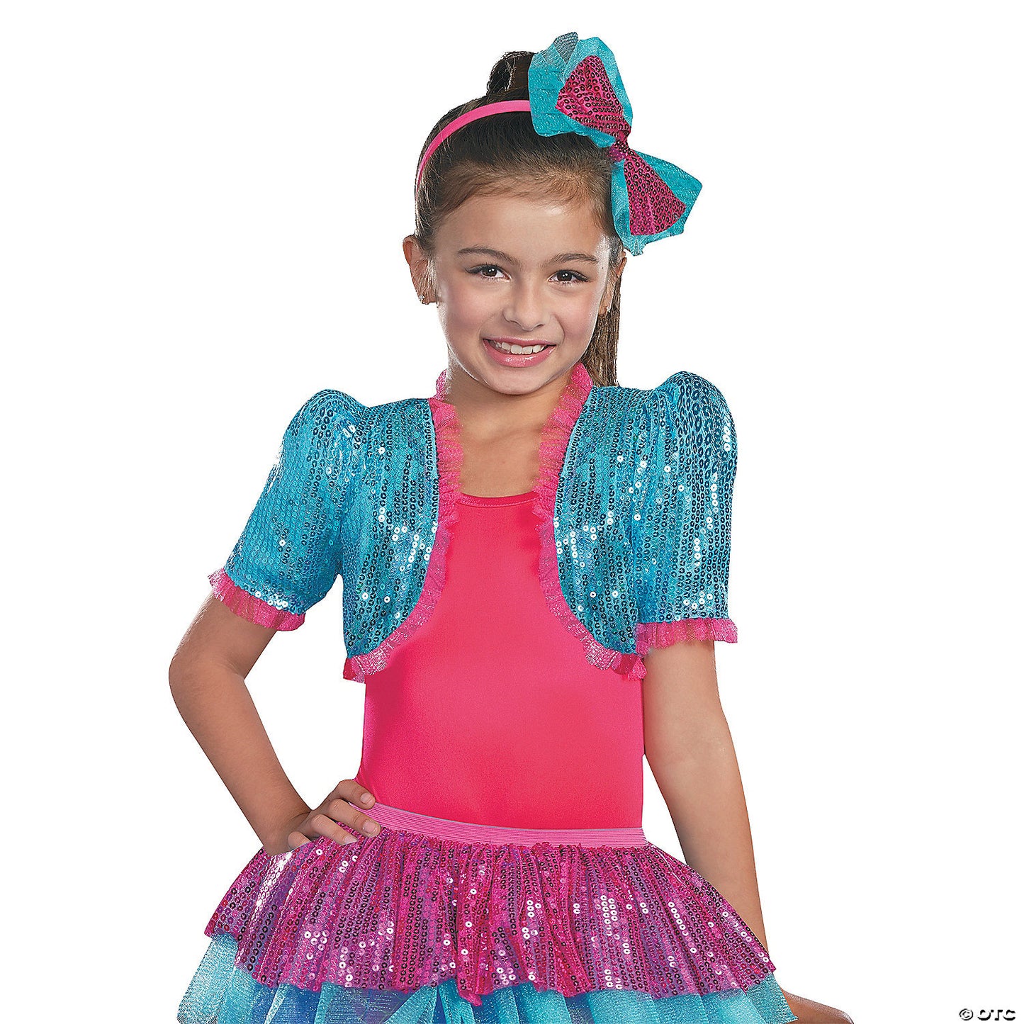 Girl’s Turquoise Dance Craze Bolero Costume - Small/Medium