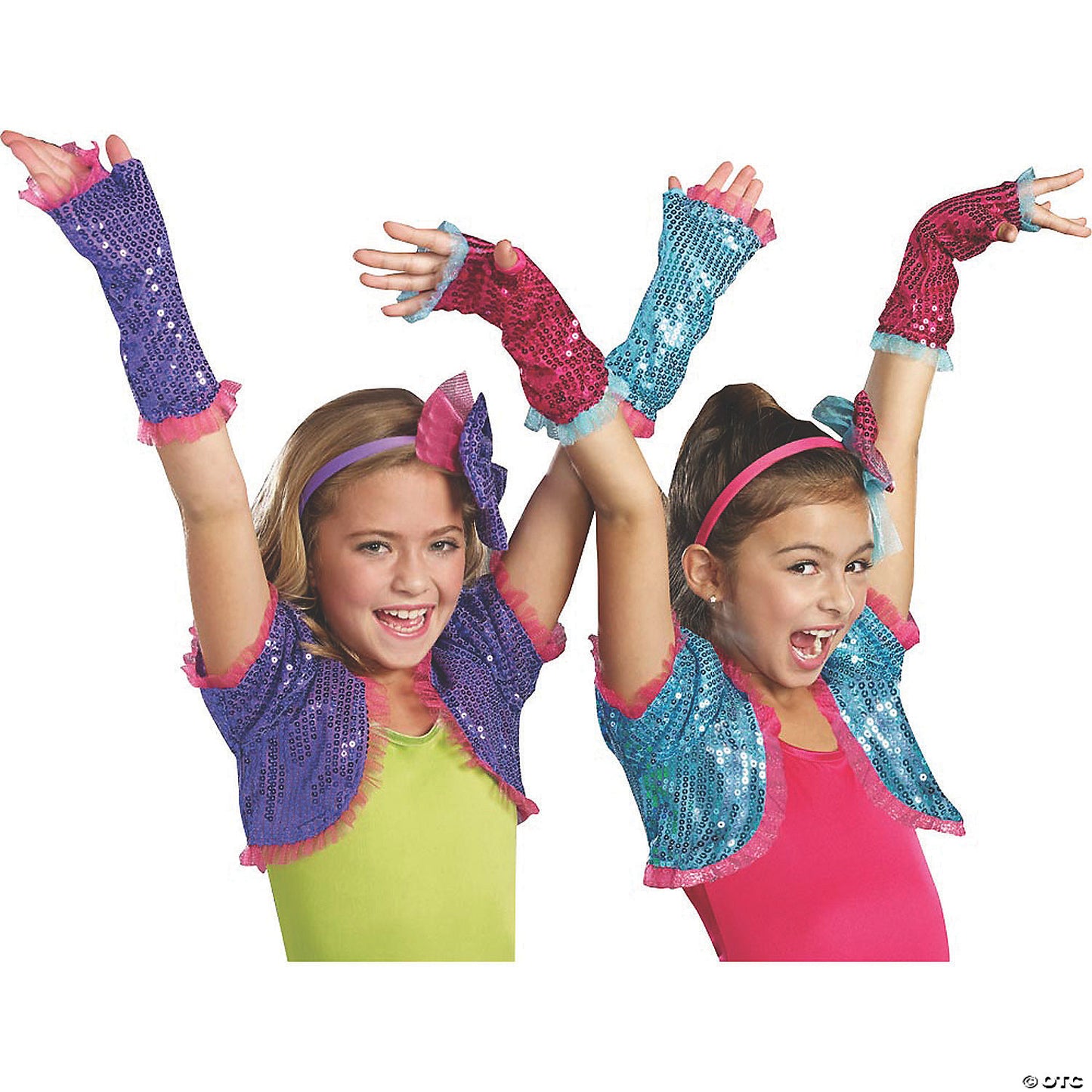 Girl's Dance Craze Arm Warmers - Purple