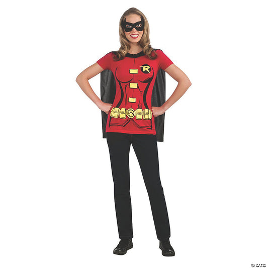 Women's Sexy Robin Shirt Costume - Small